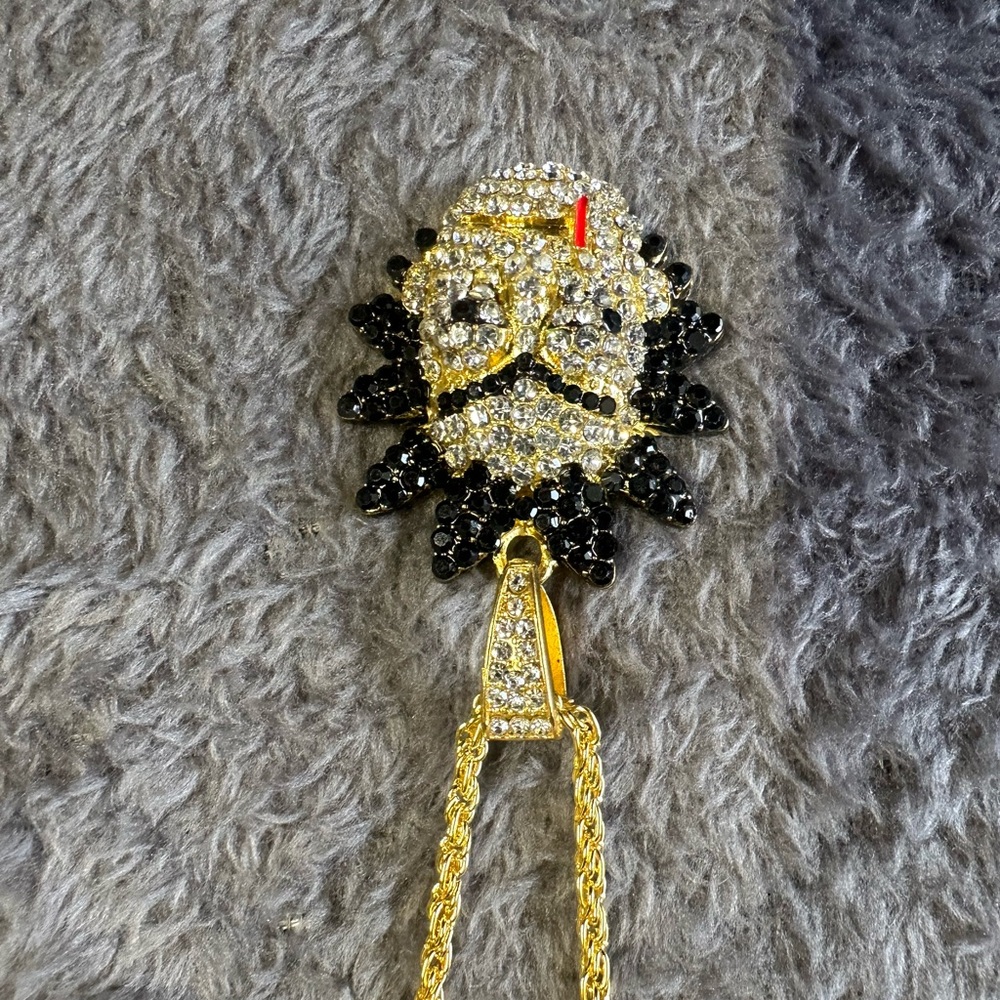 Gold and Black Pendant Necklace (RICK)